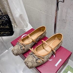 Designer Beige and Tan Women's Flats